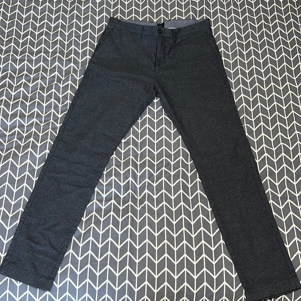 J. Crew 484 Slim-fit brushed twill pant (Grey Carbon) 32x32